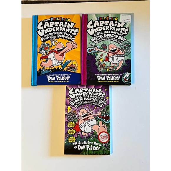 Set of three Captain Underpants Books by Dav Pilkey - Picture 2 of 11